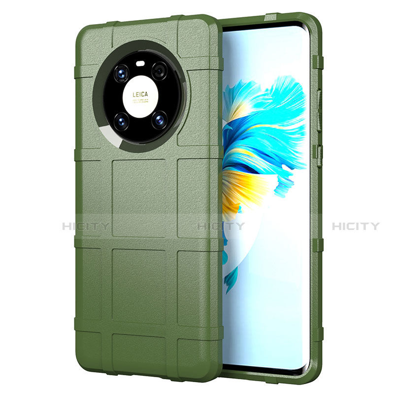 Funda Silicona Ultrafina Goma 360 Grados Carcasa para Huawei Mate 40E 5G Ejercito Verde