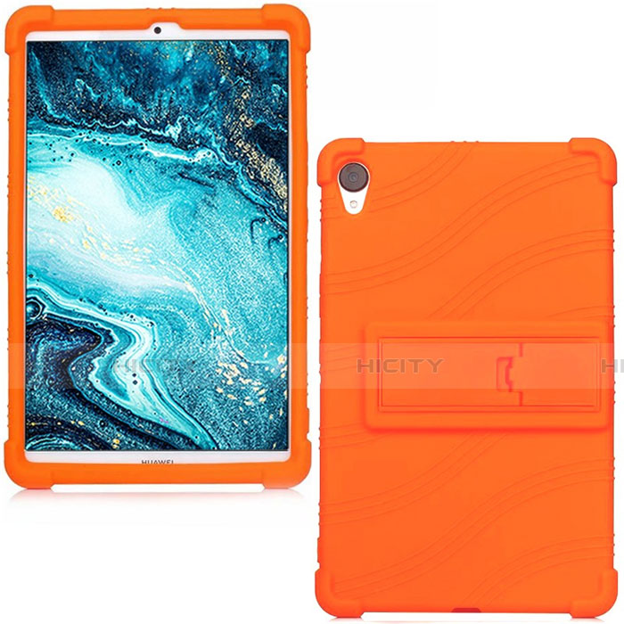 Funda Silicona Ultrafina Goma 360 Grados Carcasa para Huawei MediaPad M6 8.4 Naranja