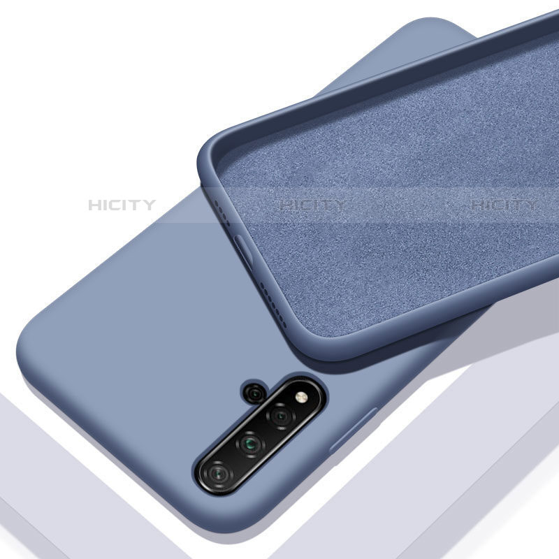 Funda Silicona Ultrafina Goma 360 Grados Carcasa para Huawei Nova 5T Azul Cielo