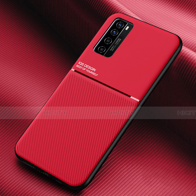 Funda Silicona Ultrafina Goma 360 Grados Carcasa para Huawei Nova 7 5G Rojo