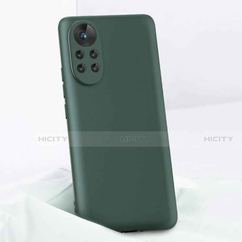 Funda Silicona Ultrafina Goma 360 Grados Carcasa para Huawei Nova 8 Pro 5G Verde Noche