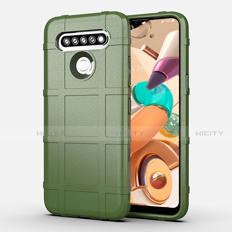 Funda Silicona Ultrafina Goma 360 Grados Carcasa para LG K41S Verde