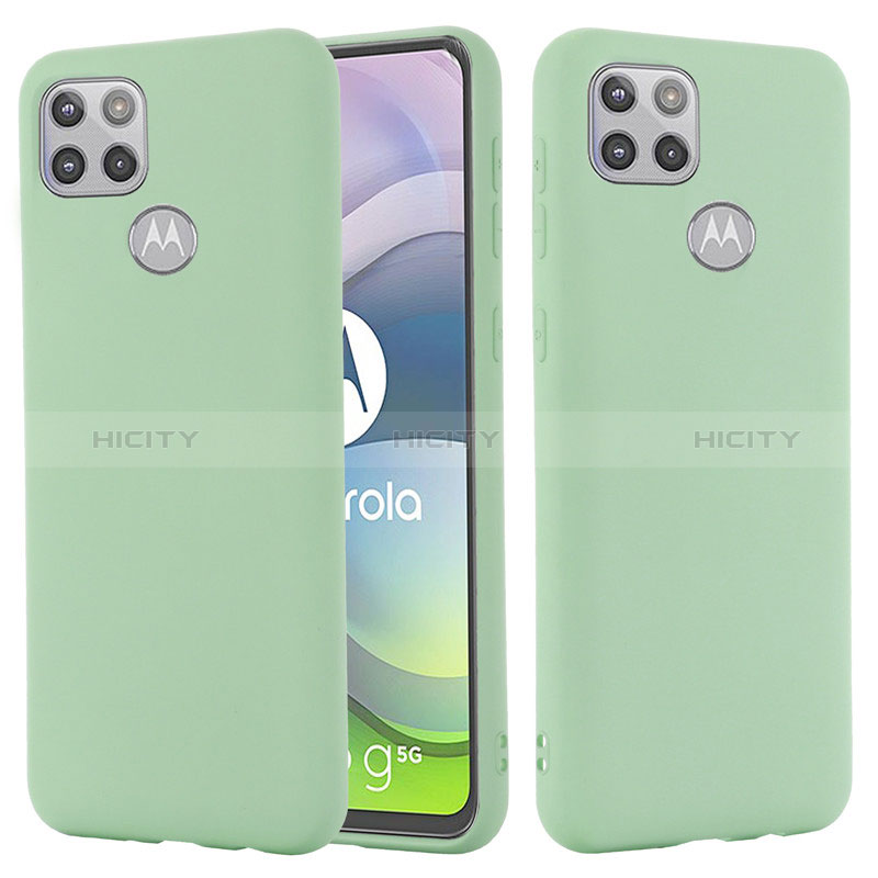 Funda Silicona Ultrafina Goma 360 Grados Carcasa para Motorola Moto G 5G Verde