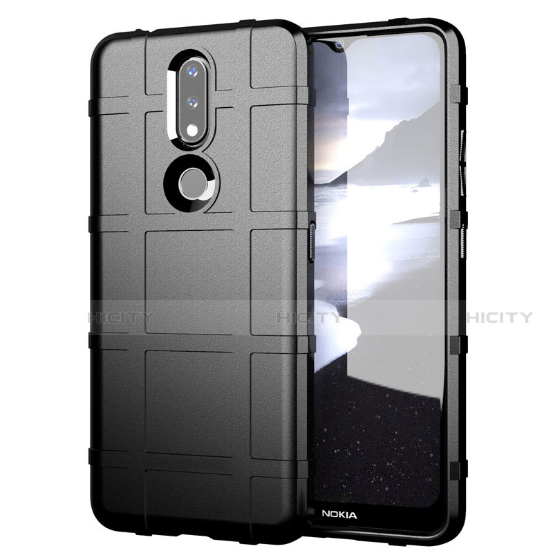 Funda Silicona Ultrafina Goma 360 Grados Carcasa para Nokia 2.4 Negro