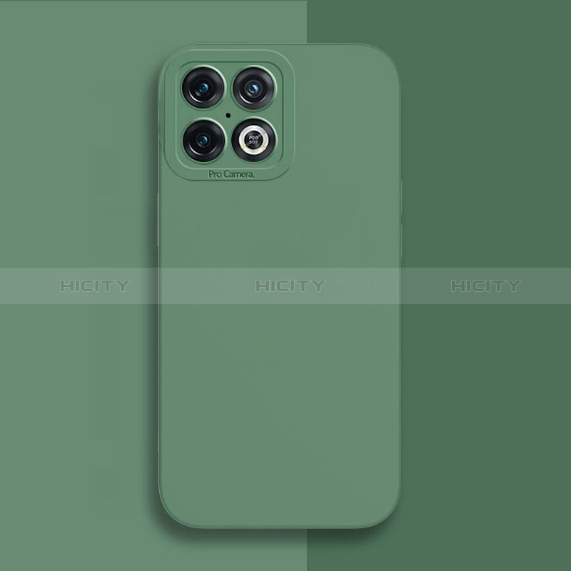Funda Silicona Ultrafina Goma 360 Grados Carcasa para OnePlus 10 Pro 5G Verde