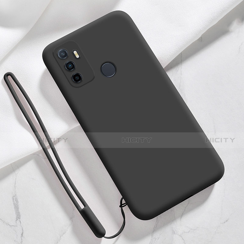 Funda Silicona Ultrafina Goma 360 Grados Carcasa para Oppo A53 Negro