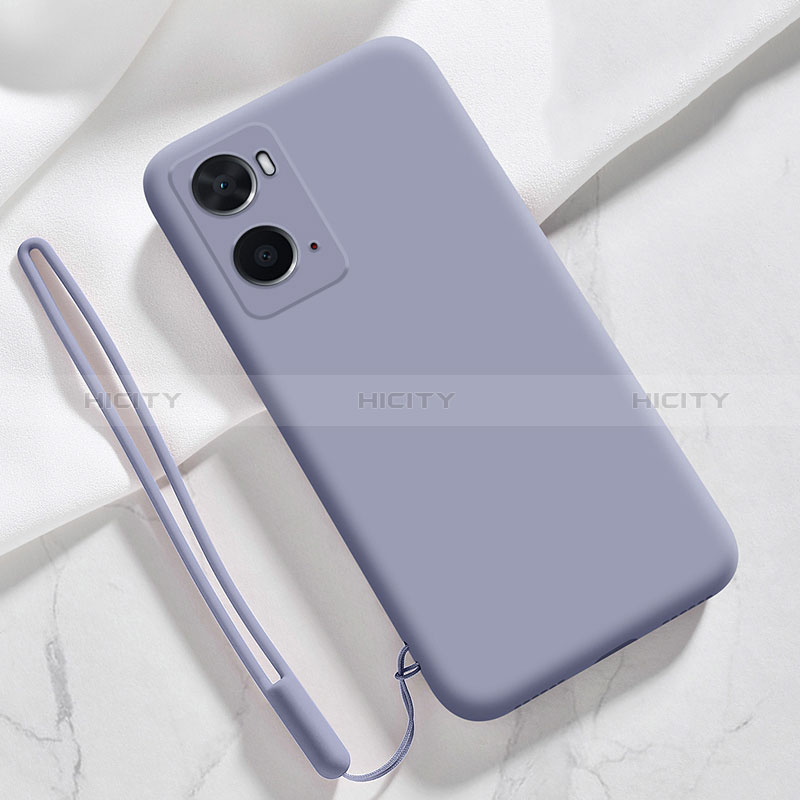 Funda Silicona Ultrafina Goma 360 Grados Carcasa para Oppo A76 Gris Lavanda