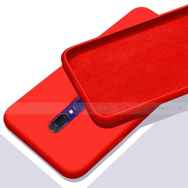Funda Silicona Ultrafina Goma 360 Grados Carcasa para Oppo A9X Rojo