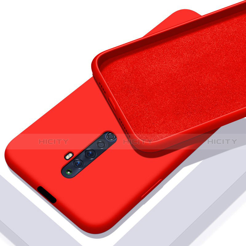 Funda Silicona Ultrafina Goma 360 Grados Carcasa para Oppo Reno2 Z Rojo