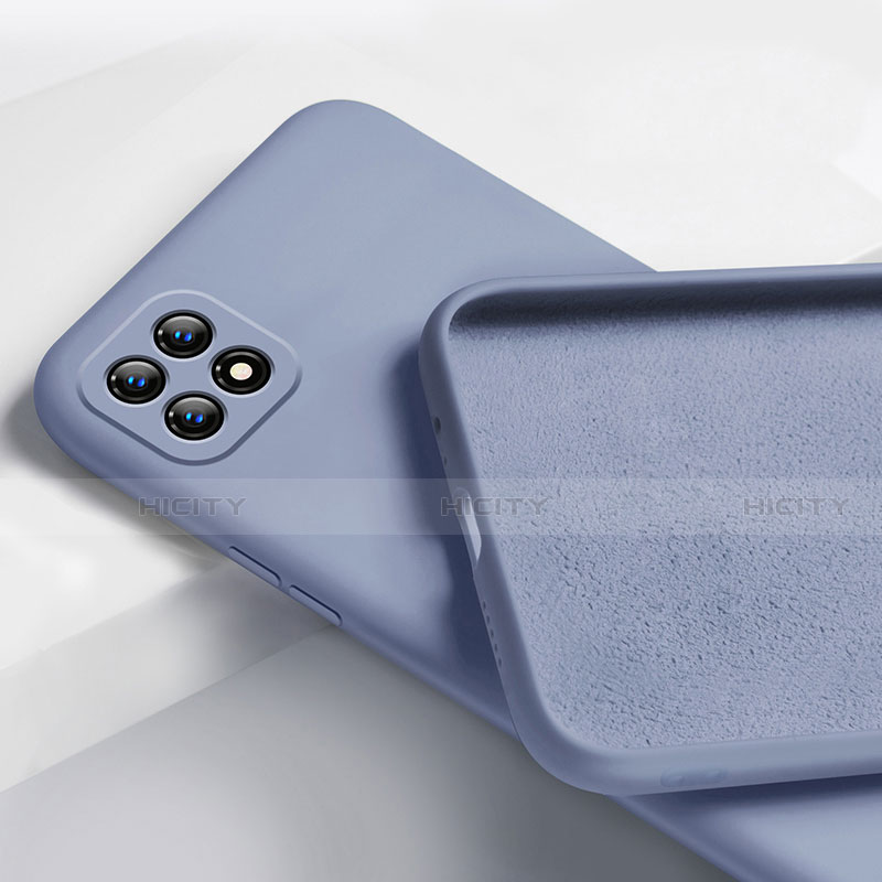 Funda Silicona Ultrafina Goma 360 Grados Carcasa para Oppo Reno4 SE 5G Gris Lavanda