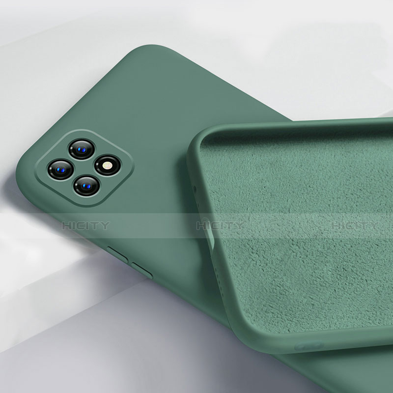 Funda Silicona Ultrafina Goma 360 Grados Carcasa para Oppo Reno4 SE 5G Verde Noche