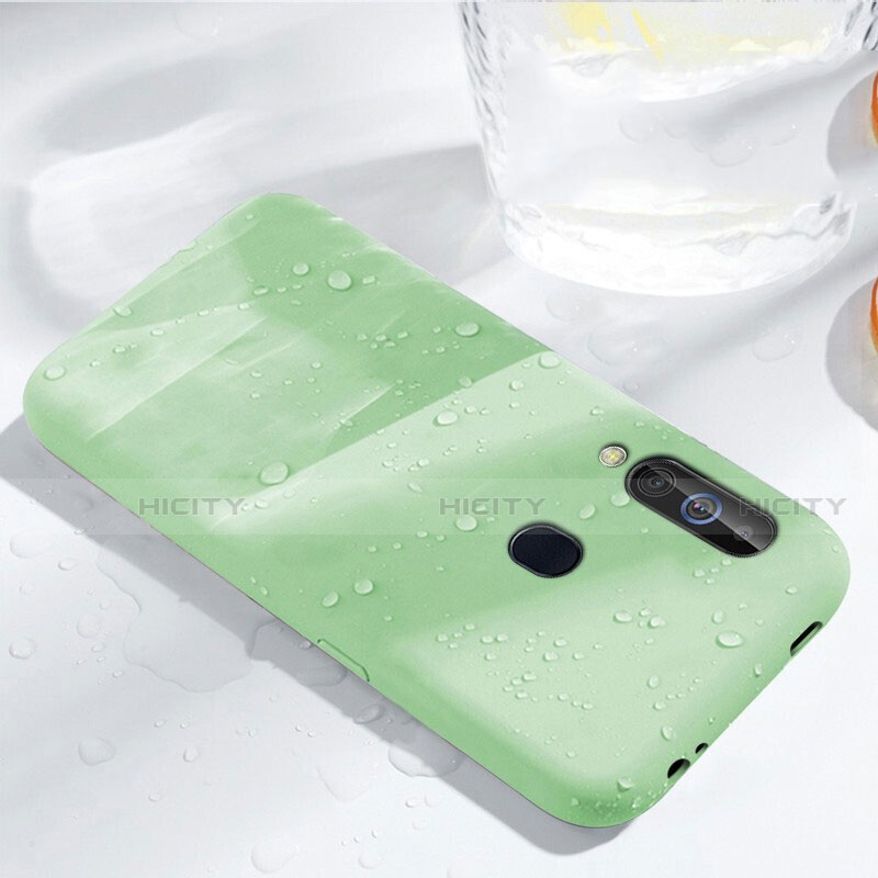 Funda Silicona Ultrafina Goma 360 Grados Carcasa para Samsung Galaxy A60 Verde