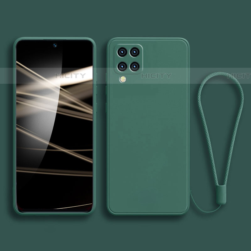 Funda Silicona Ultrafina Goma 360 Grados Carcasa para Samsung Galaxy F62 5G Verde Noche