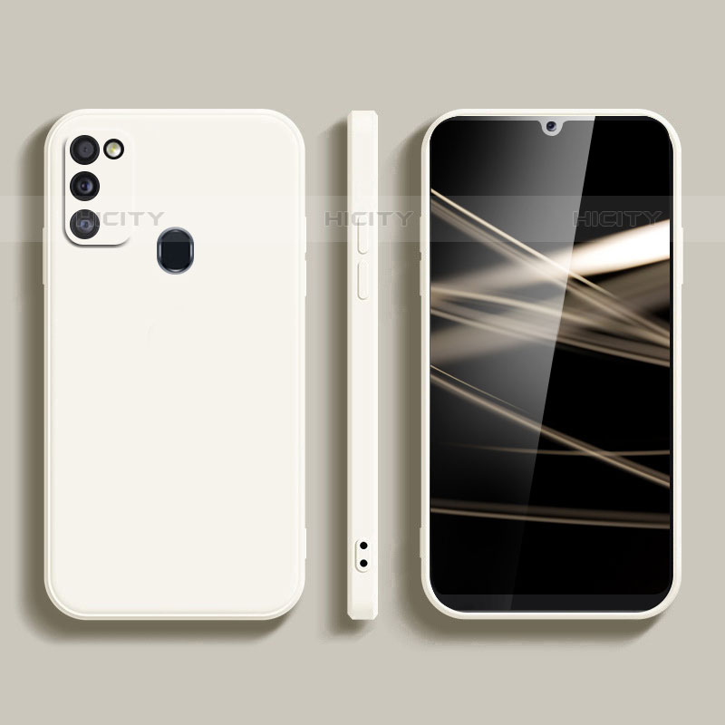 Funda Silicona Ultrafina Goma 360 Grados Carcasa para Samsung Galaxy M21 (2021) Blanco