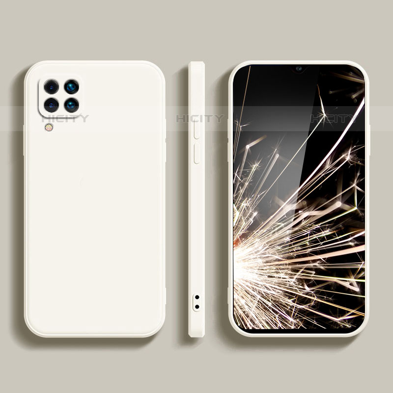 Funda Silicona Ultrafina Goma 360 Grados Carcasa para Samsung Galaxy M22 4G Blanco