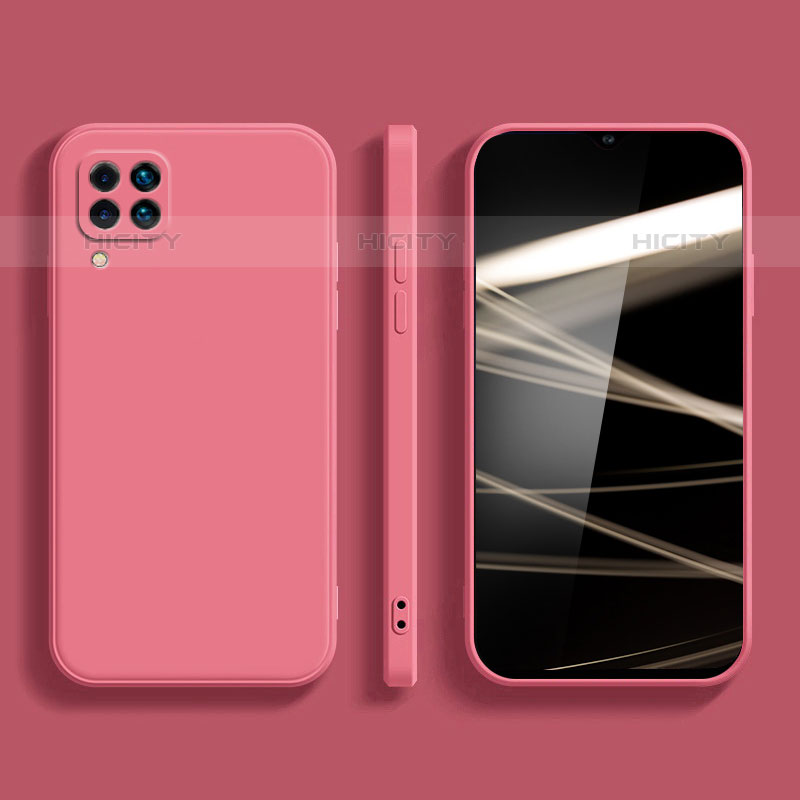 Funda Silicona Ultrafina Goma 360 Grados Carcasa para Samsung Galaxy M22 4G Rosa Roja