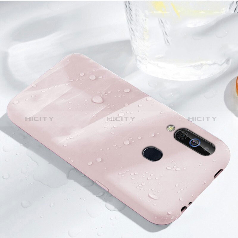 Funda Silicona Ultrafina Goma 360 Grados Carcasa para Samsung Galaxy M40 Oro Rosa