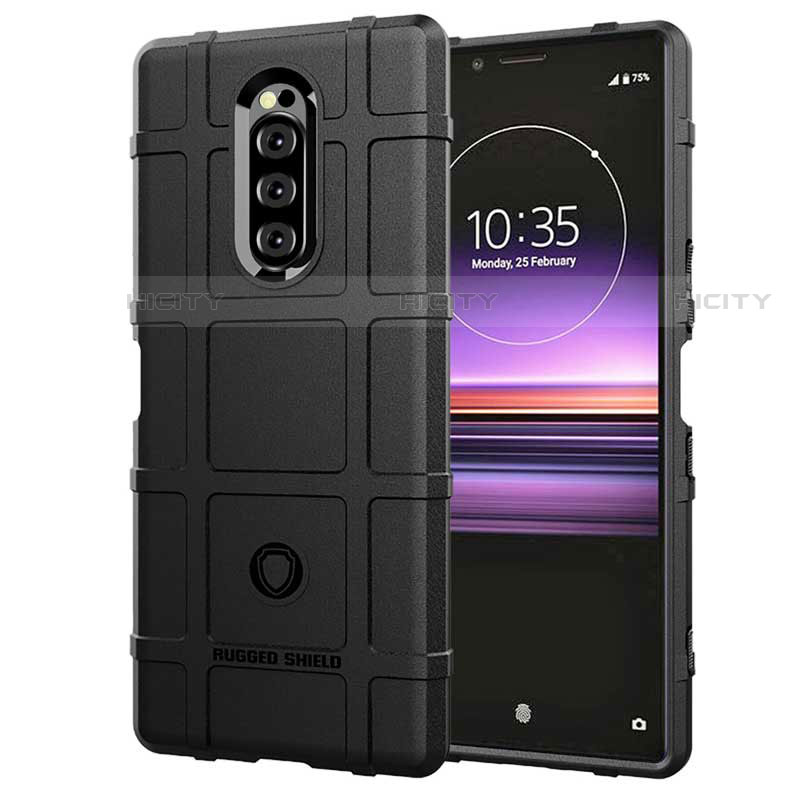 Funda Silicona Ultrafina Goma 360 Grados Carcasa para Sony Xperia 1 Negro