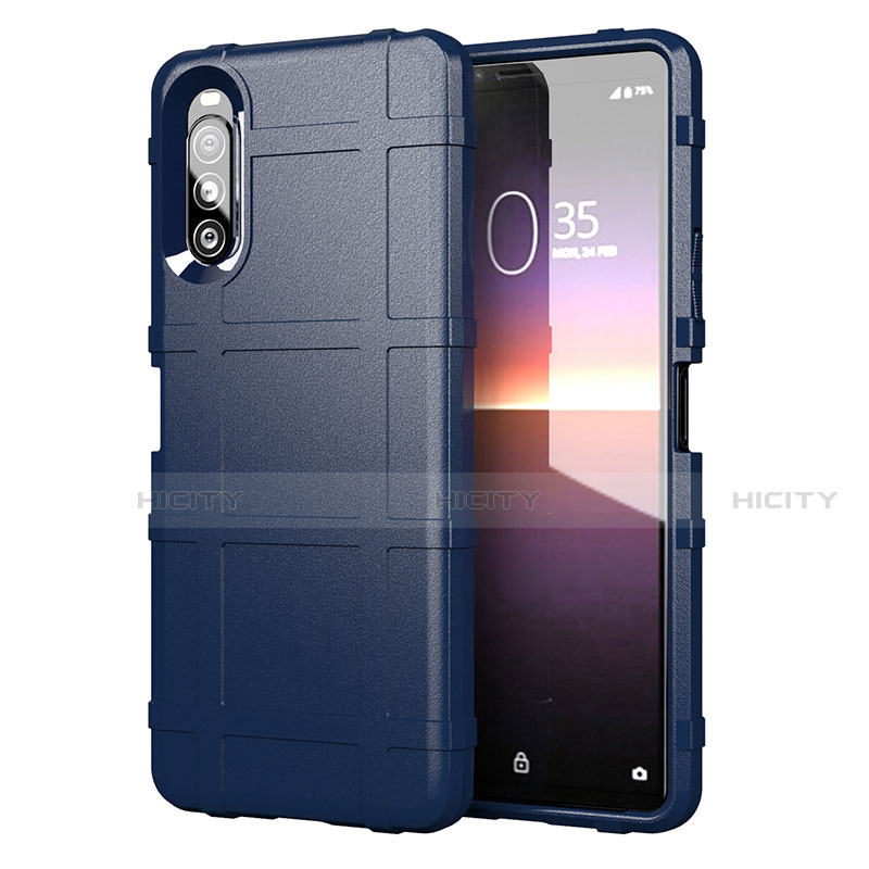 Funda Silicona Ultrafina Goma 360 Grados Carcasa para Sony Xperia 10 II Azul