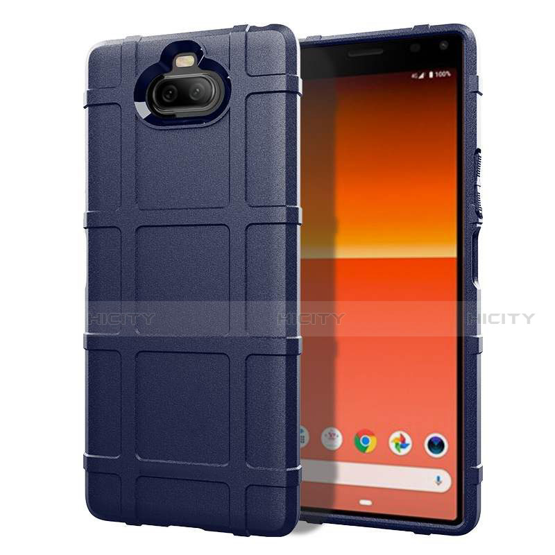 Funda Silicona Ultrafina Goma 360 Grados Carcasa para Sony Xperia 8 Lite Azul