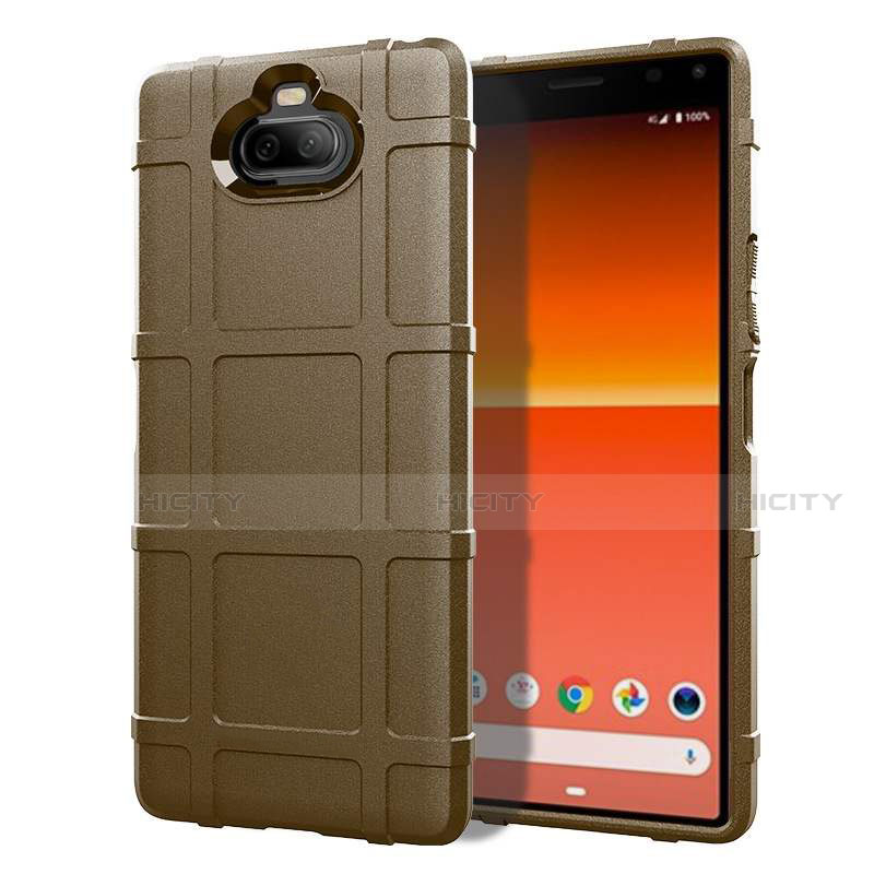 Funda Silicona Ultrafina Goma 360 Grados Carcasa para Sony Xperia 8 Lite Marron