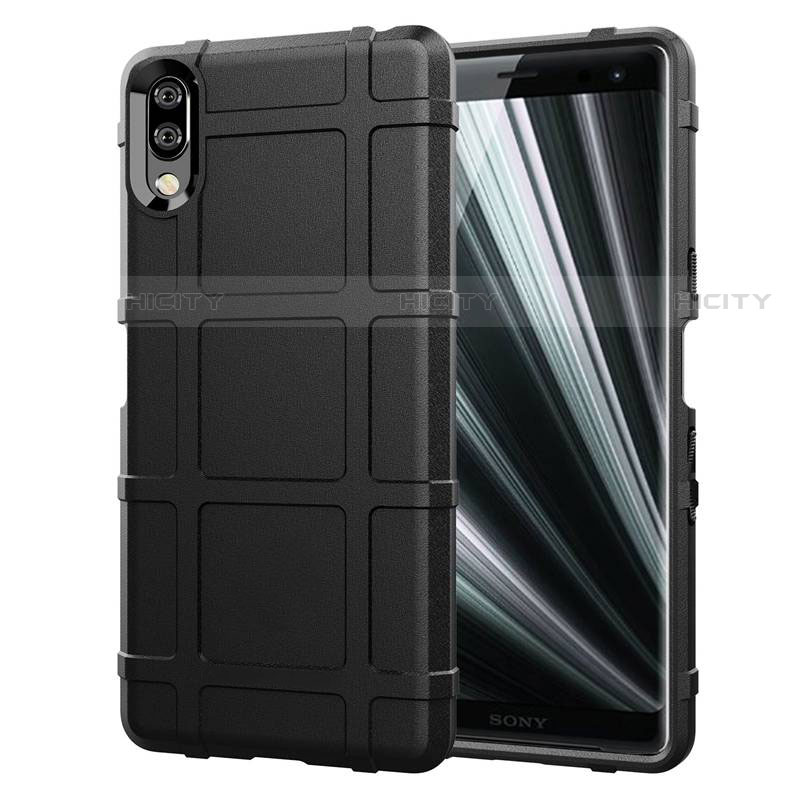 Funda Silicona Ultrafina Goma 360 Grados Carcasa para Sony Xperia L3 Negro