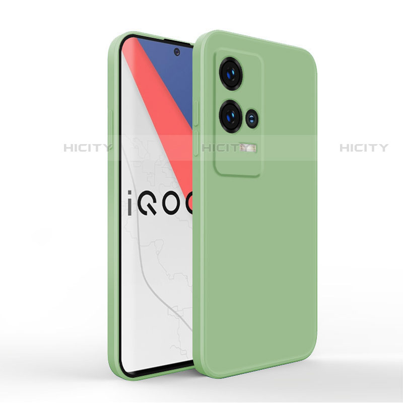 Funda Silicona Ultrafina Goma 360 Grados Carcasa para Vivo iQOO 8 Pro 5G Verde