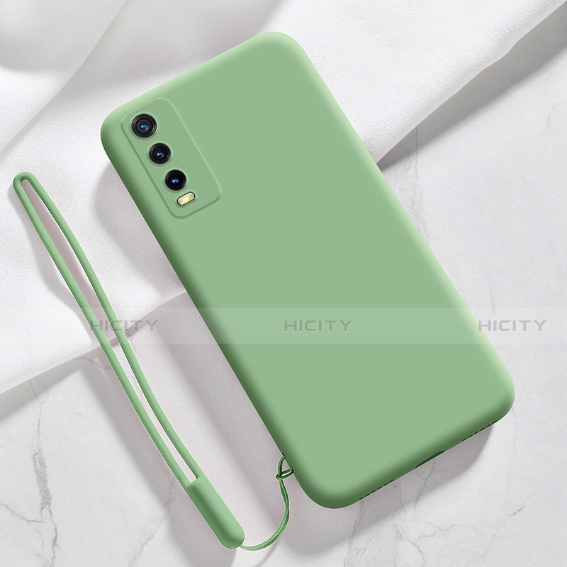 Funda Silicona Ultrafina Goma 360 Grados Carcasa para Vivo Y20s Verde