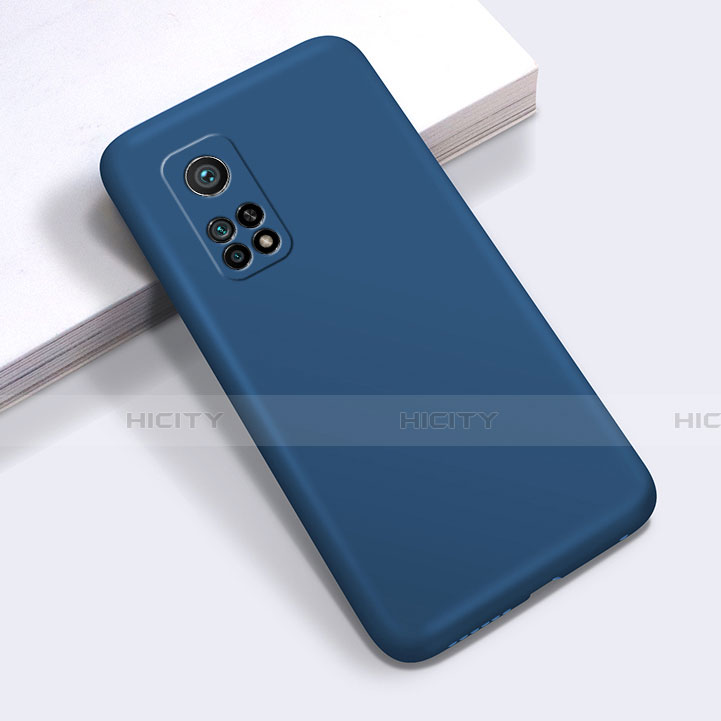 Funda Silicona Ultrafina Goma 360 Grados Carcasa para Xiaomi Mi 10T 5G Azul Real