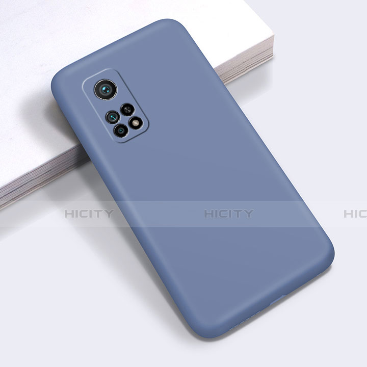 Funda Silicona Ultrafina Goma 360 Grados Carcasa para Xiaomi Mi 10T Pro 5G Gris Lavanda