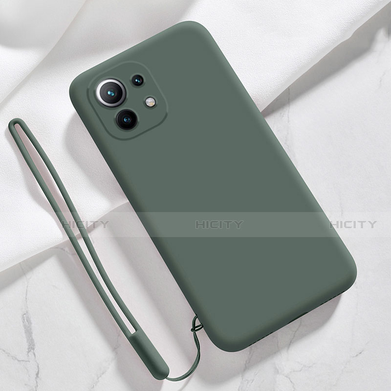 Funda Silicona Ultrafina Goma 360 Grados Carcasa para Xiaomi Mi 11 5G Verde Noche