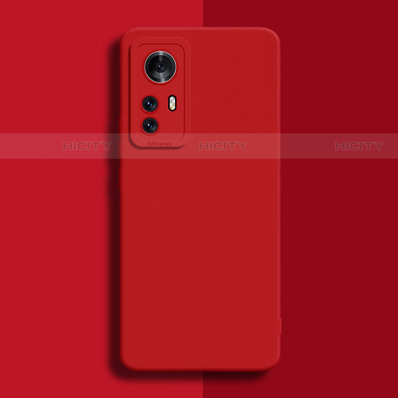 Funda Silicona Ultrafina Goma 360 Grados Carcasa para Xiaomi Mi 12S 5G Rojo
