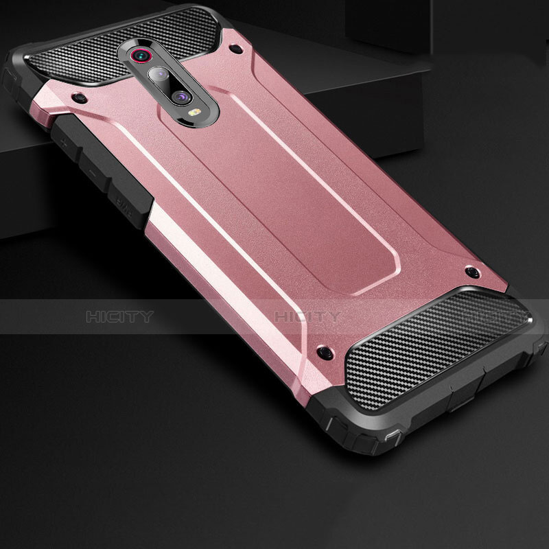 Funda Silicona Ultrafina Goma 360 Grados Carcasa para Xiaomi Redmi K20 Pro Oro Rosa