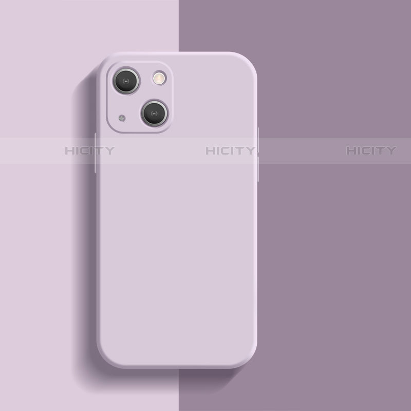 Funda Silicona Ultrafina Goma 360 Grados Carcasa S01 para Apple iPhone 13 Mini Purpura Claro