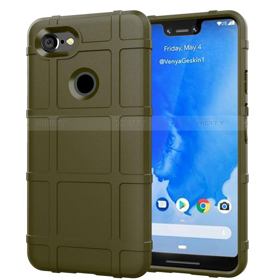 Funda Silicona Ultrafina Goma 360 Grados Carcasa S01 para Google Pixel 3 XL Verde