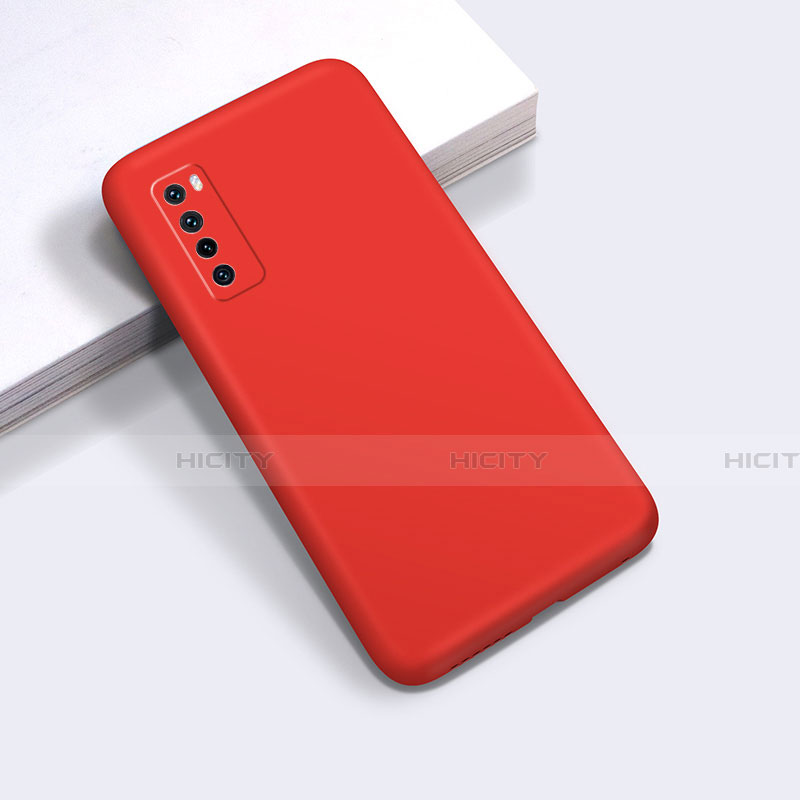 Funda Silicona Ultrafina Goma 360 Grados Carcasa S01 para Huawei Nova 7 5G Rojo