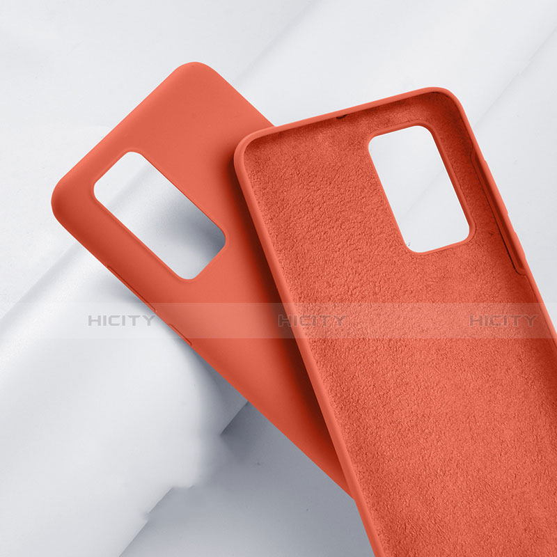 Funda Silicona Ultrafina Goma 360 Grados Carcasa S01 para Huawei P40 Pro+ Plus Naranja