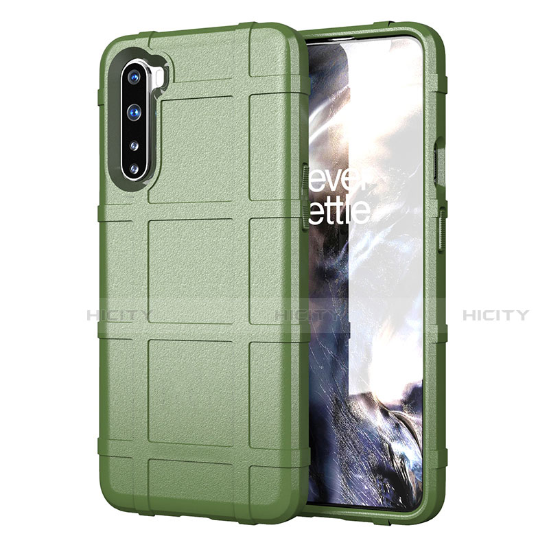 Funda Silicona Ultrafina Goma 360 Grados Carcasa S01 para OnePlus Nord Ejercito Verde