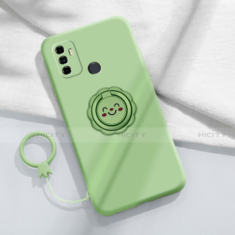 Funda Silicona Ultrafina Goma 360 Grados Carcasa S01 para Oppo A32 Menta Verde