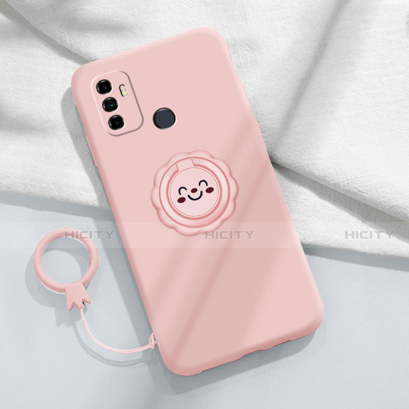 Funda Silicona Ultrafina Goma 360 Grados Carcasa S01 para Oppo A32 Rosa