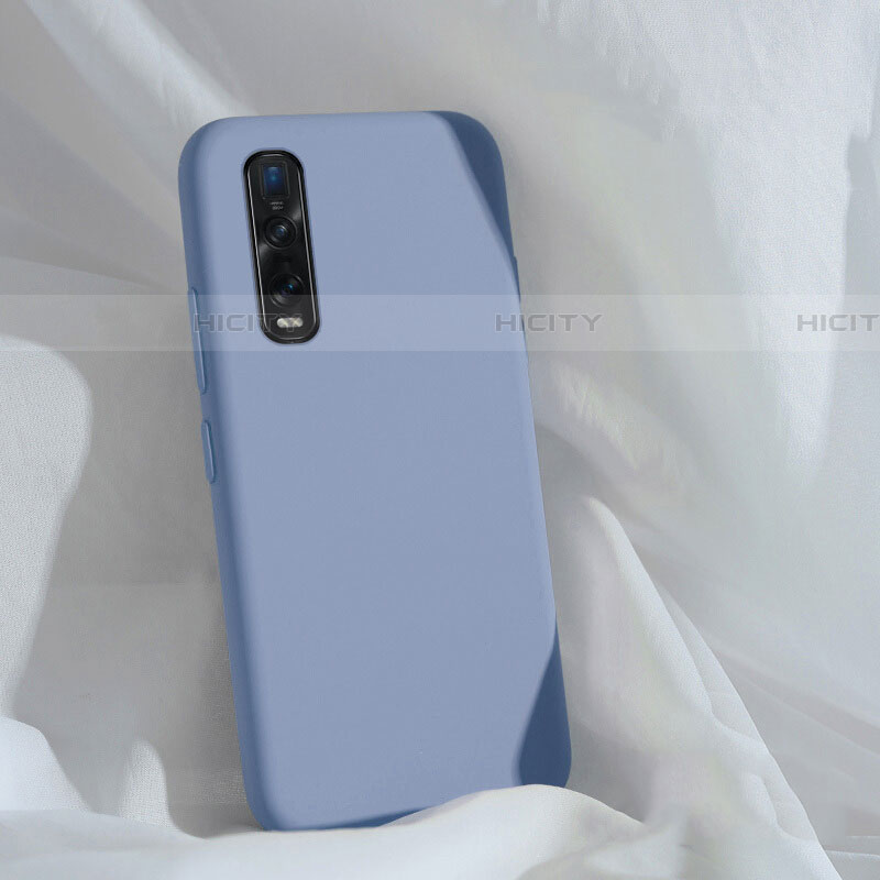 Funda Silicona Ultrafina Goma 360 Grados Carcasa S01 para Oppo Find X2 Pro Gris