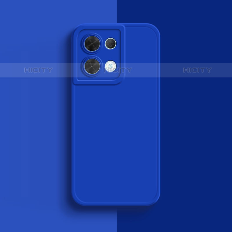 Funda Silicona Ultrafina Goma 360 Grados Carcasa S01 para Oppo Reno8 Pro+ Plus 5G Azul