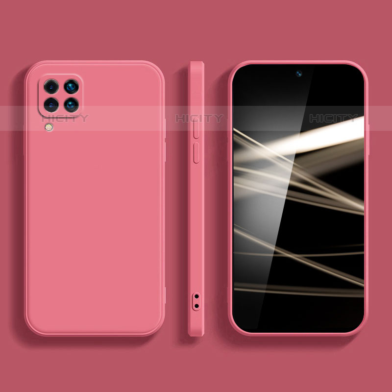 Funda Silicona Ultrafina Goma 360 Grados Carcasa S01 para Samsung Galaxy M62 4G Rosa Roja