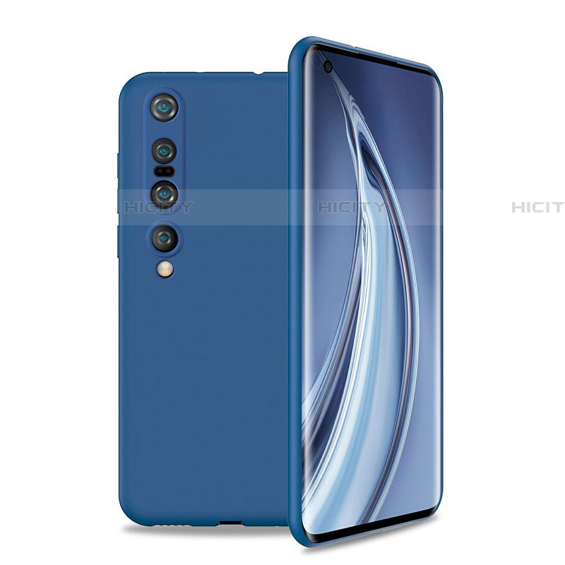 Funda Silicona Ultrafina Goma 360 Grados Carcasa S01 para Xiaomi Mi 10 Pro Azul