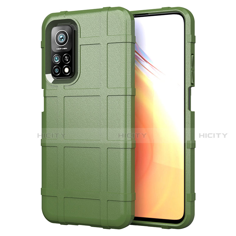 Funda Silicona Ultrafina Goma 360 Grados Carcasa S01 para Xiaomi Mi 10T Pro 5G Ejercito Verde