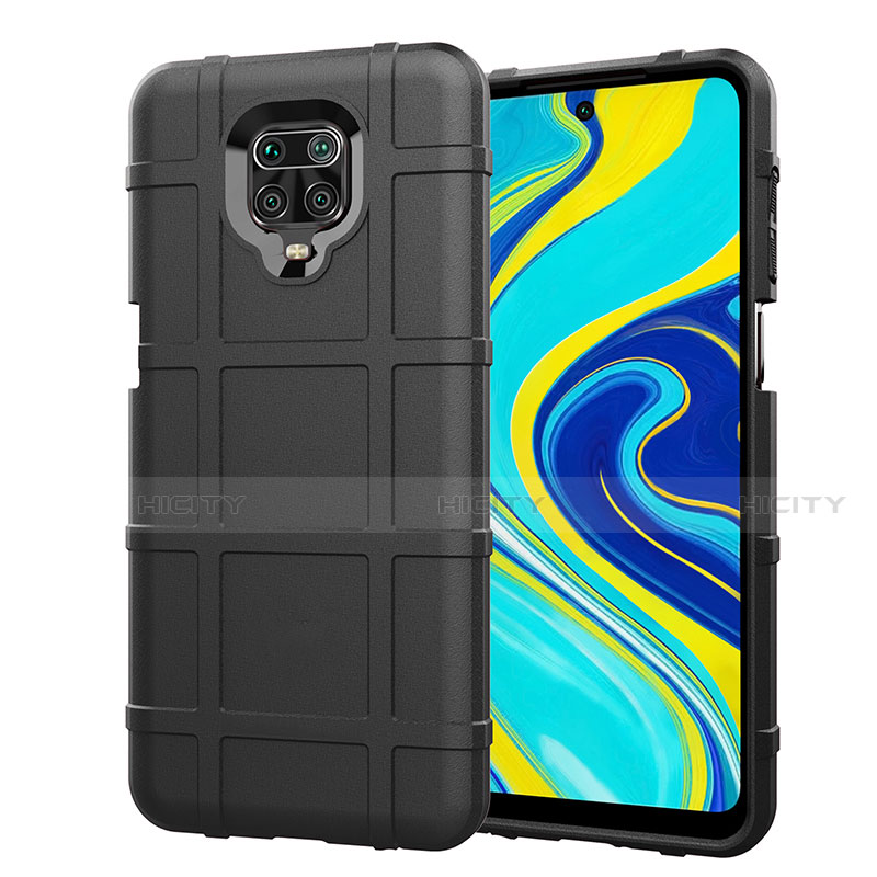 Funda Silicona Ultrafina Goma 360 Grados Carcasa S01 para Xiaomi Redmi Note 9 Pro Negro