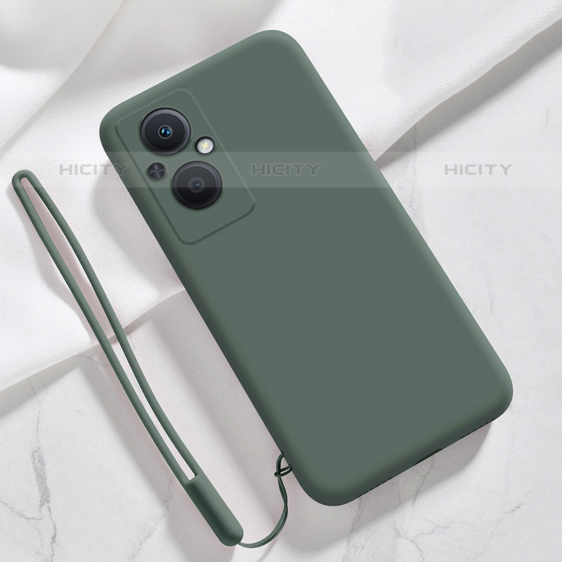 Funda Silicona Ultrafina Goma 360 Grados Carcasa S02 para Oppo Reno7 Z 5G Verde Noche