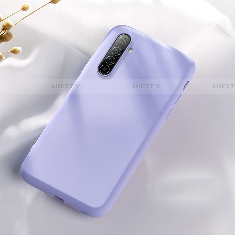 Funda Silicona Ultrafina Goma 360 Grados Carcasa S02 para Realme X50 Pro 5G Morado