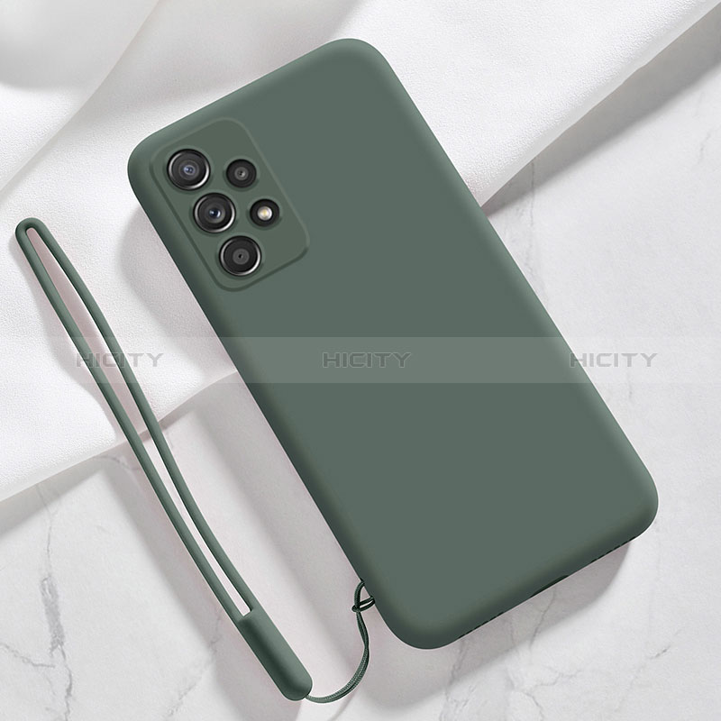 Funda Silicona Ultrafina Goma 360 Grados Carcasa S02 para Samsung Galaxy A23 5G Verde Noche