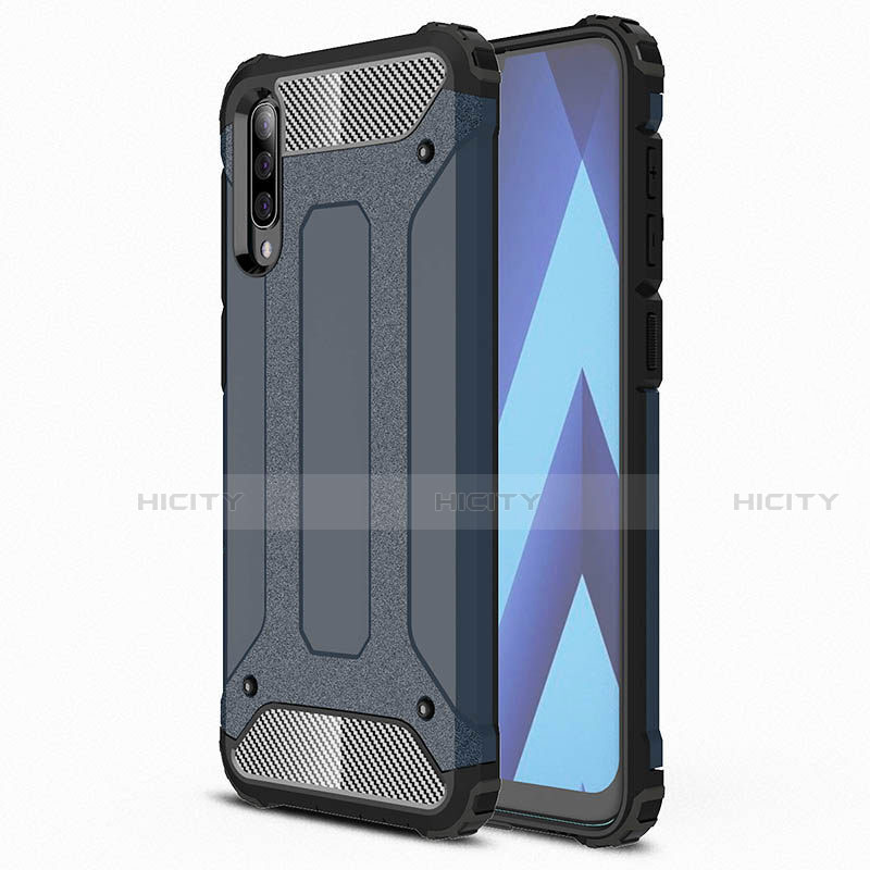 Funda Silicona Ultrafina Goma 360 Grados Carcasa S02 para Samsung Galaxy A70 Azul